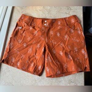 Wild Rye mountain biking shorts, Plant Print, Size 14
